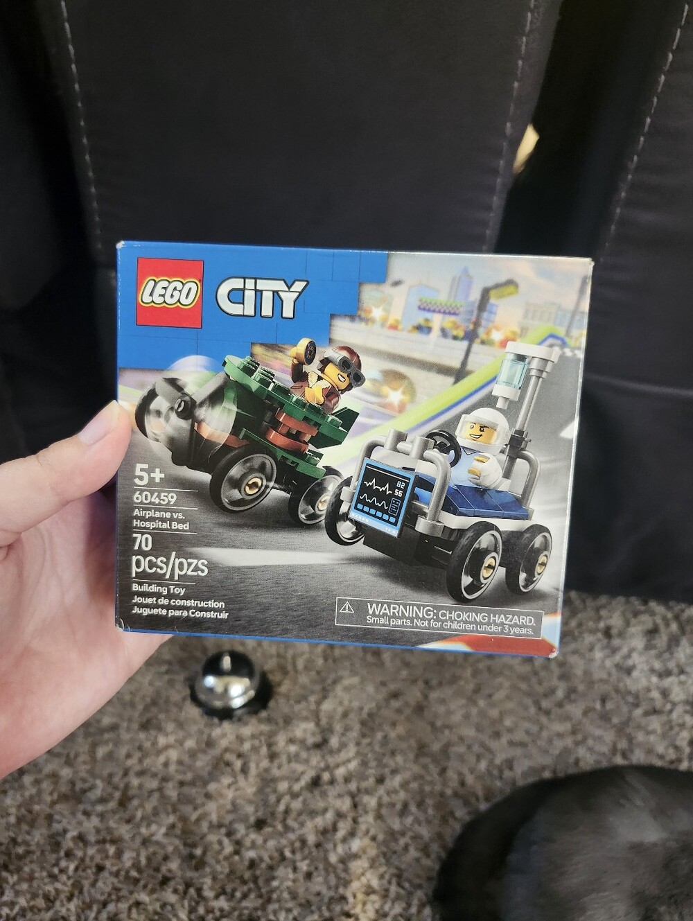LEGO City Blue & Green Rescue vs. Medical Cart Playset